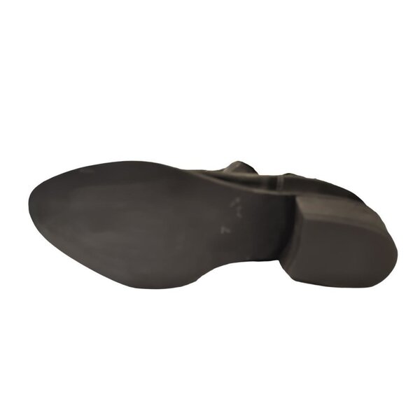 Journee Signature Women's Emerson Black Leather Booties Size 7 NWOT‎ - Picture 6 of 13